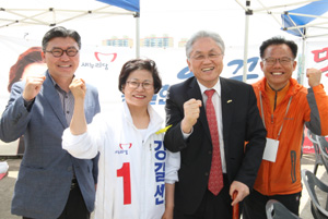 [6.4지방선거를 가다] 류시문 회장, 출마 사회복지사 응원 전국 투어 